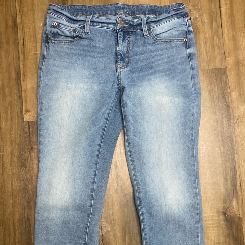 Time and Tru Light Wash Straight Jeans Ankle Women's 12P